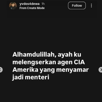 Unggahan Viral Diduga Anak Menteri Keuangan Baru Jadi Sorotan