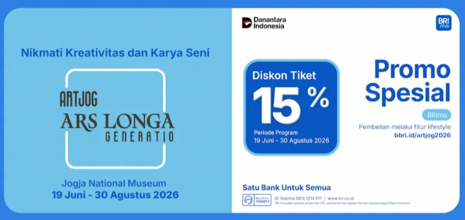 ARTJOG 2026 Hadir di Yogyakarta, Beli Tiket Lewat BRImo Bisa Lebih Hemat
