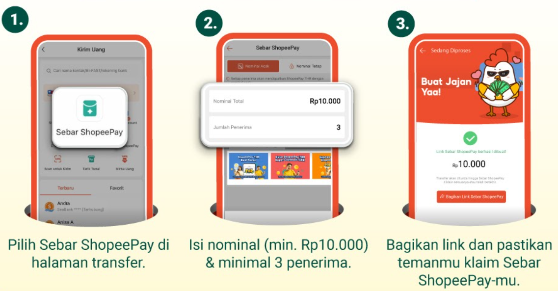 Jelang Lebaran, Kirim THR Jadi Lebih Untung dan Praktis dengan Sebar ShopeePay
