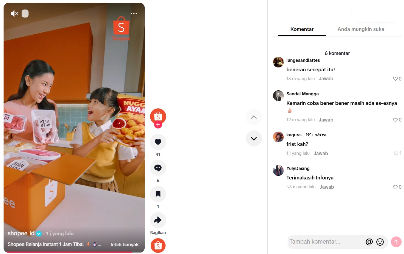 Shopee Belanja INSTANT 1 Jam Tiba Curi Perhatian, Netizen: “Emang Cepet Banget Sih!”