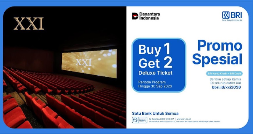 Movie Time Makin Asyik dengan Promo Spesial BRI di XXI