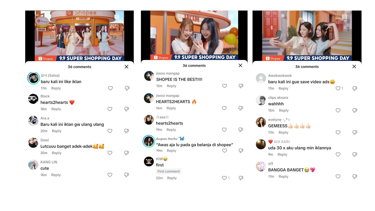 Iklan Shopee 9.9 Super Shopping Day bersama Hearts2Hearts Jadi Perbincangan Netizen!