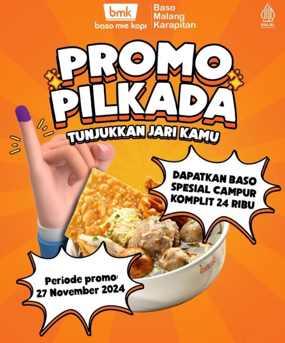 Daftar Promo Menarik Makanan dan Minuman saat Pilkada 2024, Raa Cha hingga Chatime!