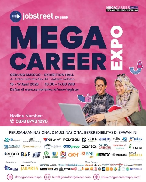 Jobstreet by SEEK presents Mega Career Expo 2025: Temukan Peluang Kariermu!