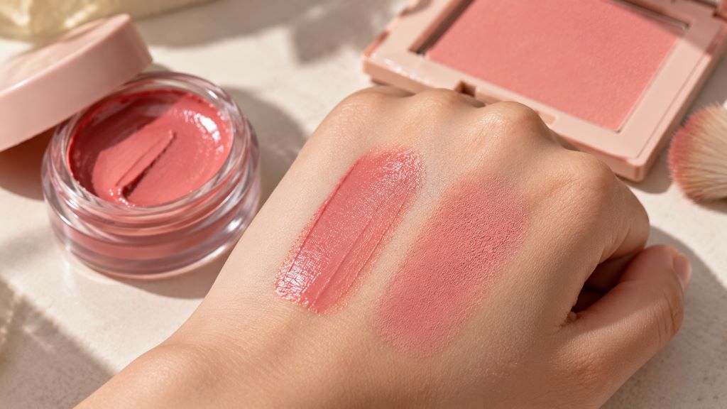 Cream and Powder Blush Swatches
