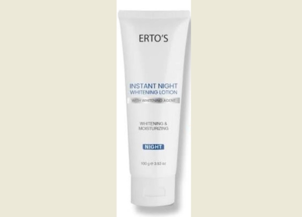 Ertos Instant Night Whitening Lotion