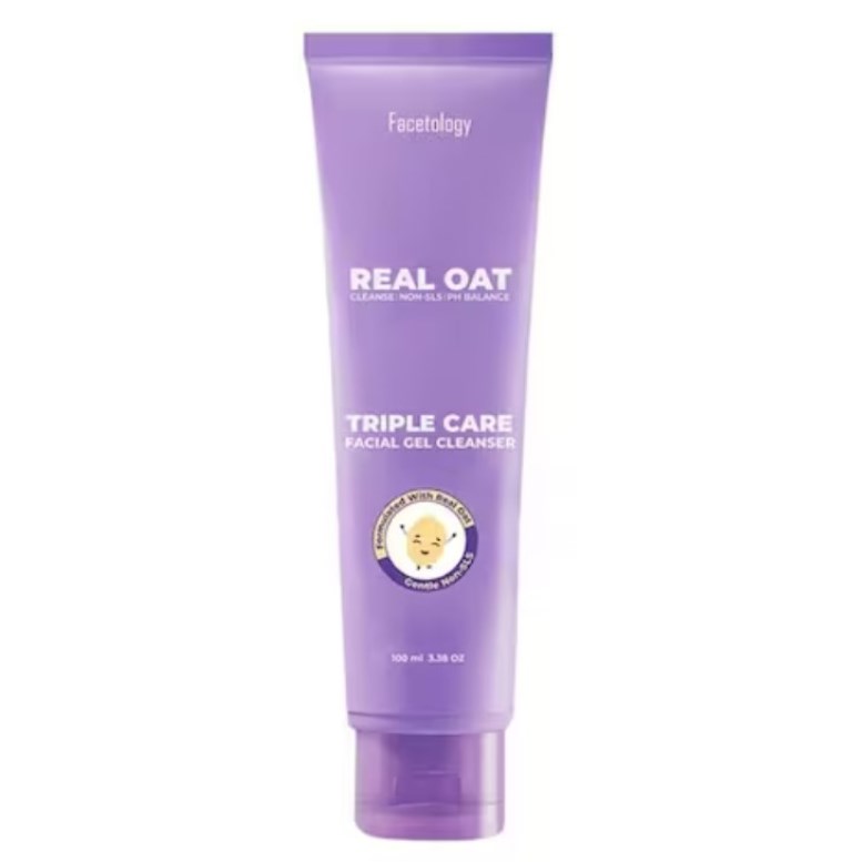 Facetology Triple Care Real Oat Brightening Gel Cleanser