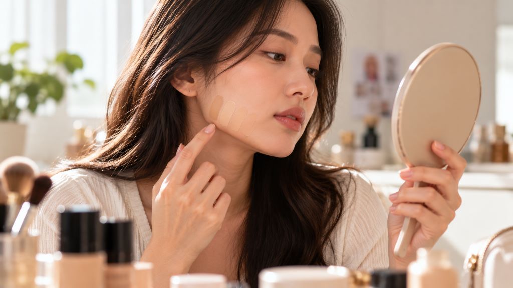 Foundation Shade Match at the Vanity