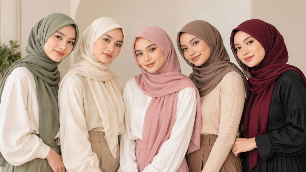 Hijab Fashion Friends in Soft Neutrals