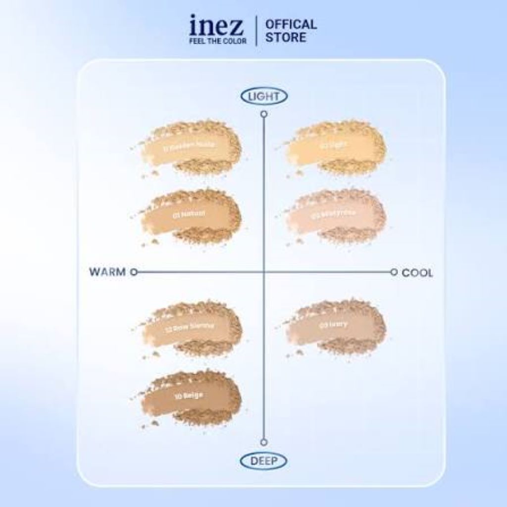 Inez Lustrous Pressed Powder Shades