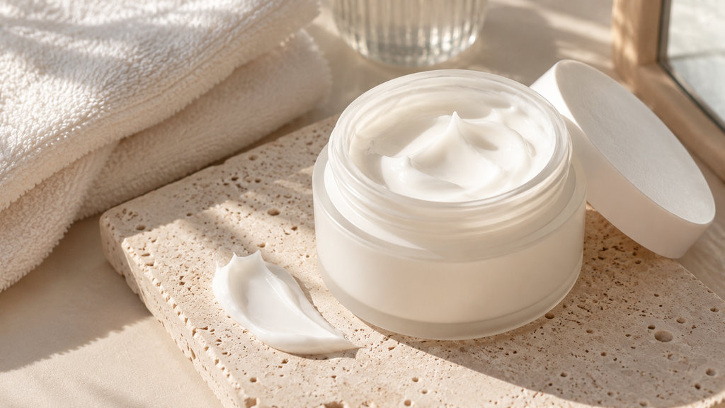 Krim Putih dalam Suasana Spa Minimalis