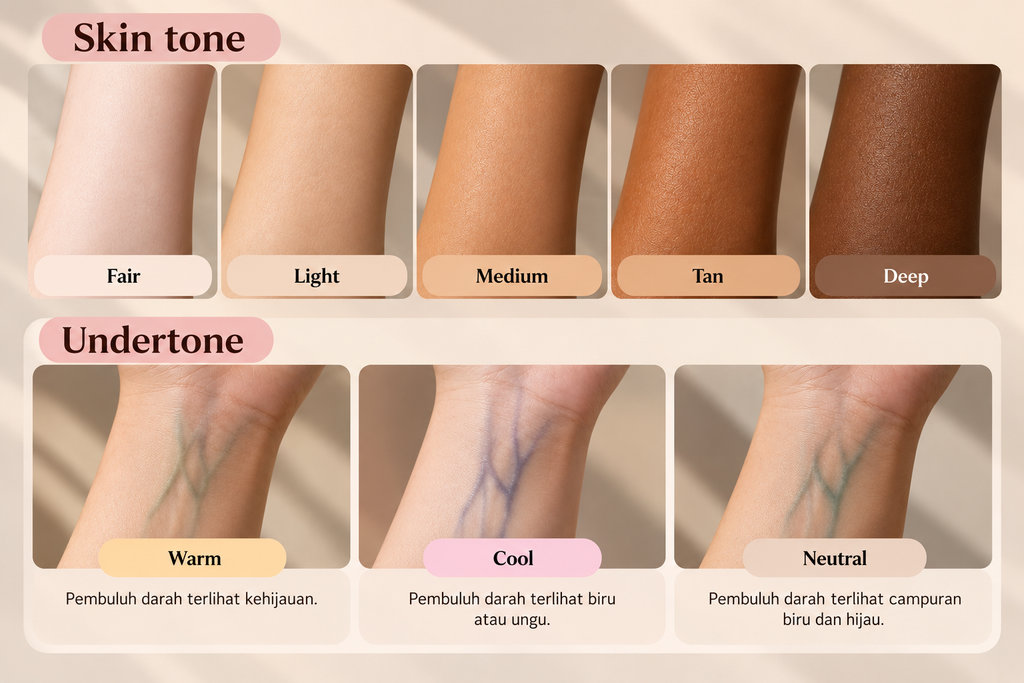 Panduan Warna Kulit dan Undertone