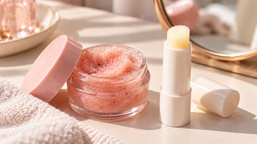 Pastel Lip Care Vanity Still Life