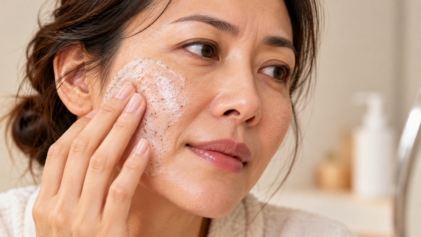 Skincare Scrub Self-Care Moment