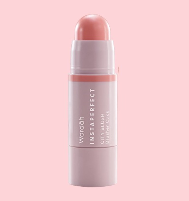 Wardah Instaperfect City Blush Blusher Click (Shade 01 Bliss)