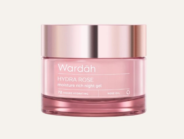 Wardah hydra rose moisture rich night gel