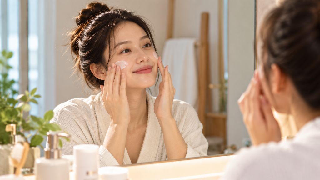 Warm Mirror Skincare Routine