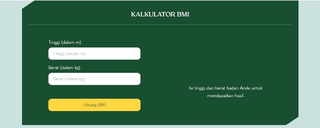 kalkulator bmi