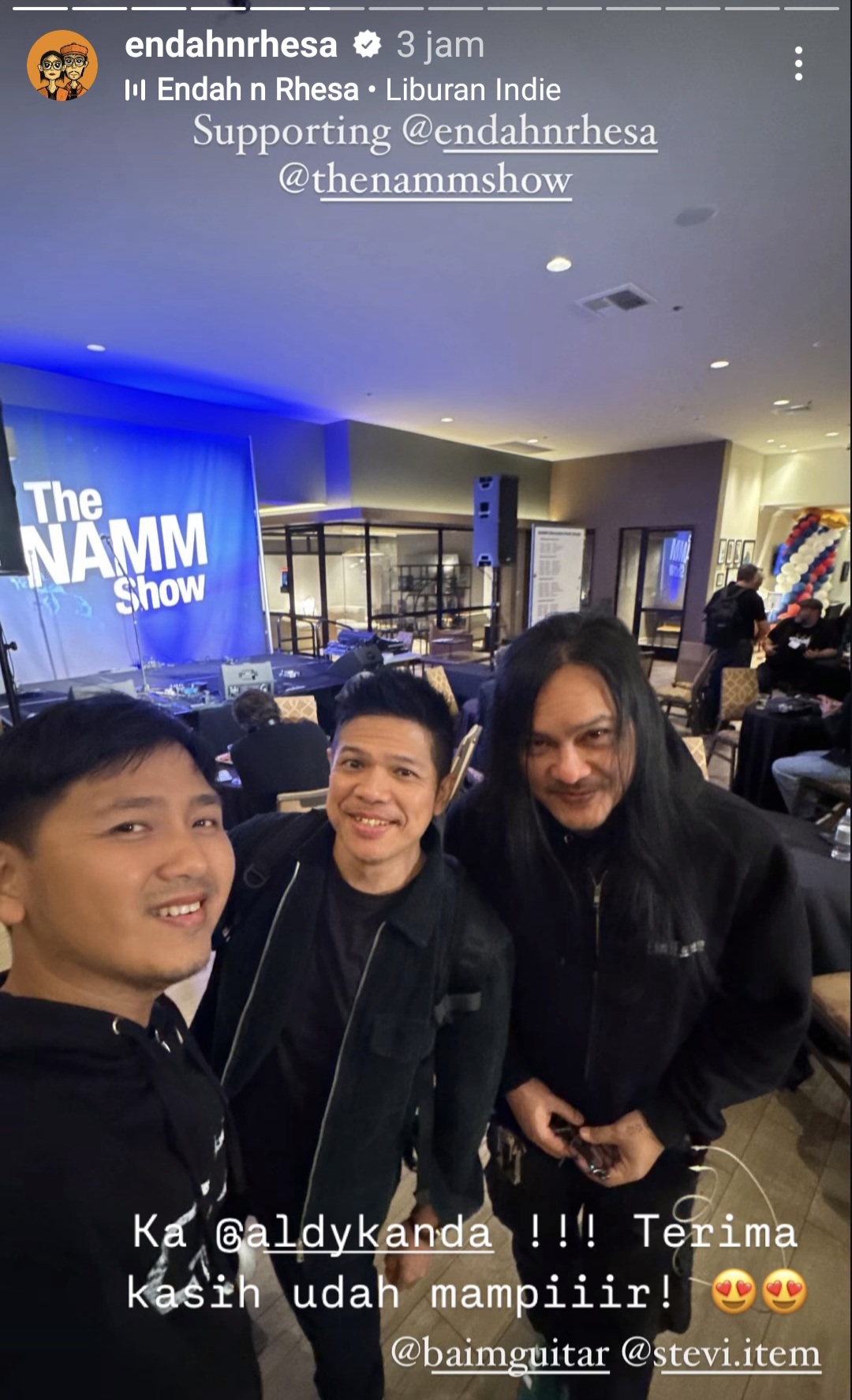 Penampilan Endah N Rhesa di Pameran Alat Musik Terbesar Amerika