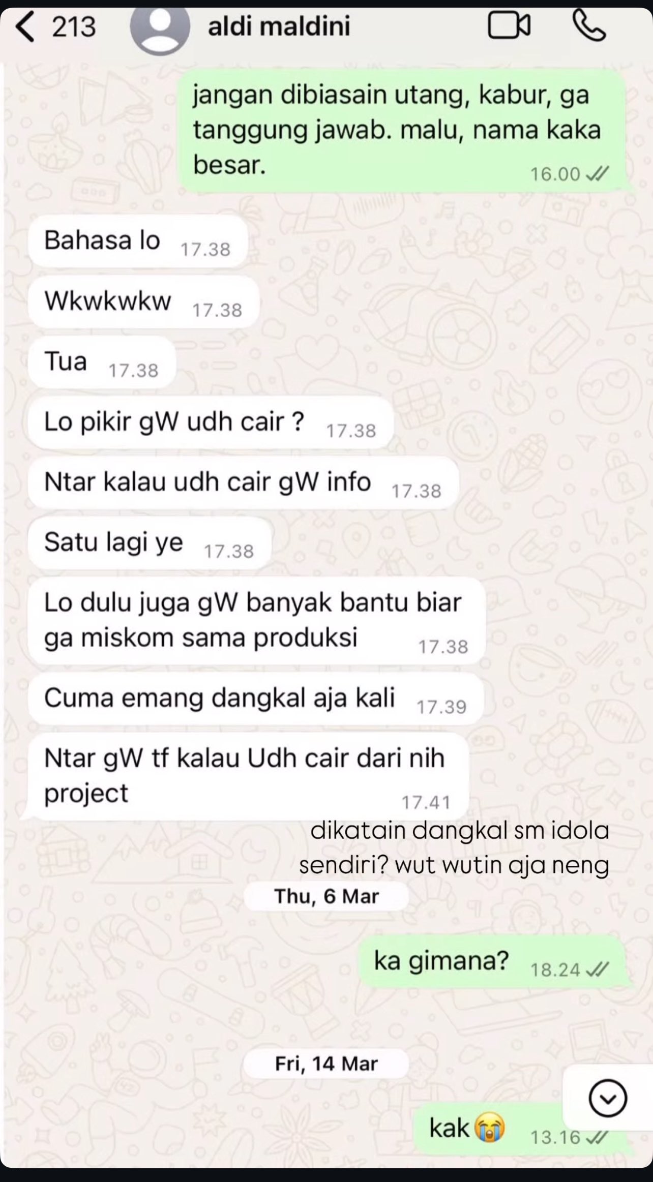 Mantan Road Manager Ngaku Pernah Ditipu Aldy Maldini