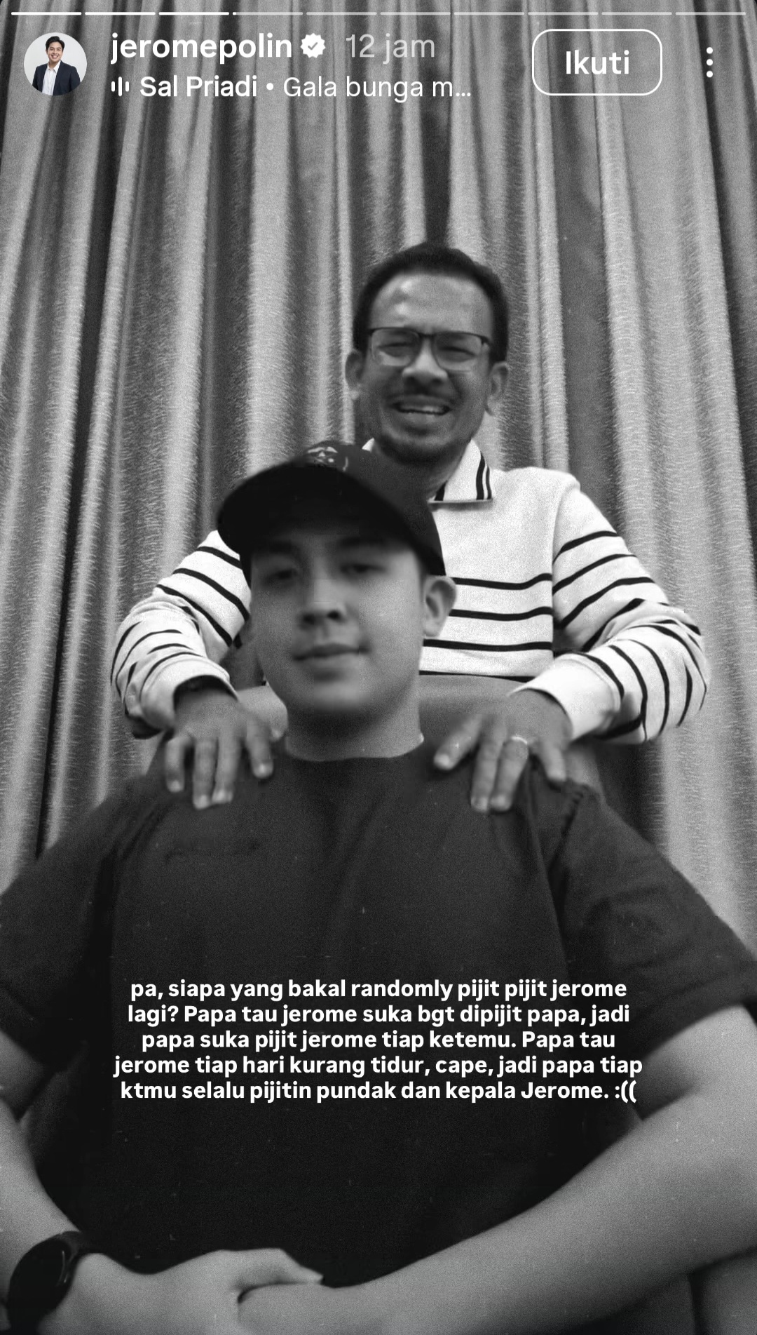Ayah Jerome Polin Meninggal, Sosoknya Dikenal Sebagai Pendeta Rendah Hati