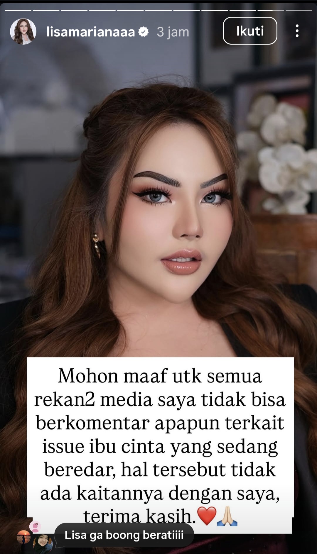 Lisa Mariana Dukung Atalia Gugat Cerai Ridwan Kamil: Bu Cinta Berhak Bahagia