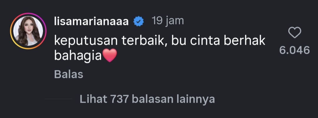 Lisa Mariana Dukung Atalia Gugat Cerai Ridwan Kamil: Bu Cinta Berhak Bahagia