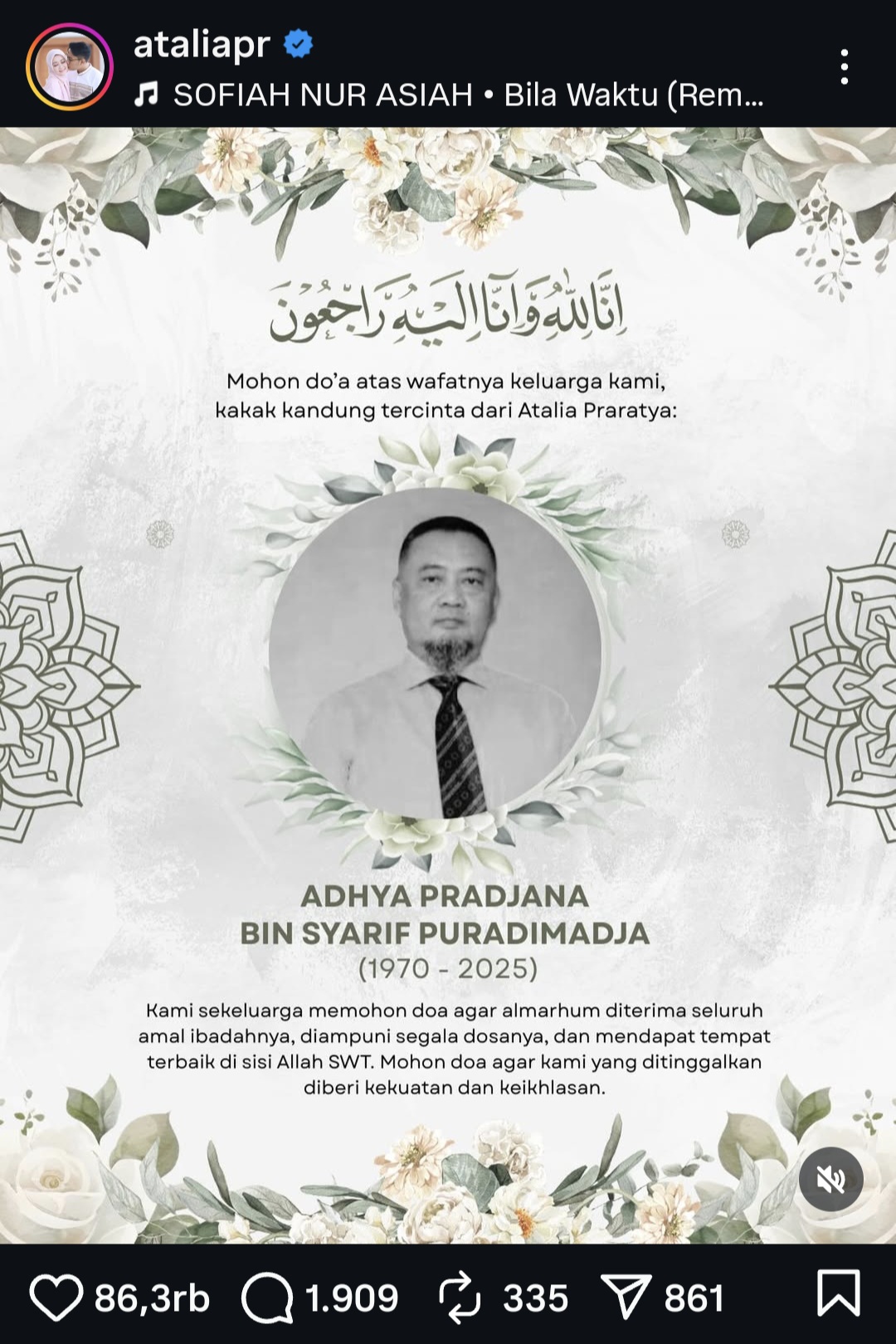 Atalia Praratya Hadapi Duka di Tengah Perceraian dengan Ridwan Kamil