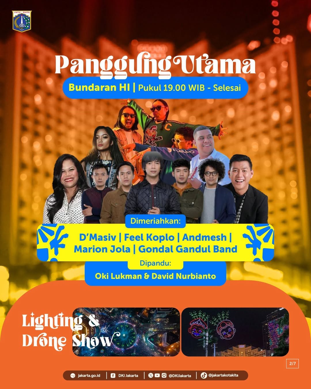 Tanpa Kembang Api, Ini Rangkaian Acara Malam Tahun Baru Gratis di Jakarta