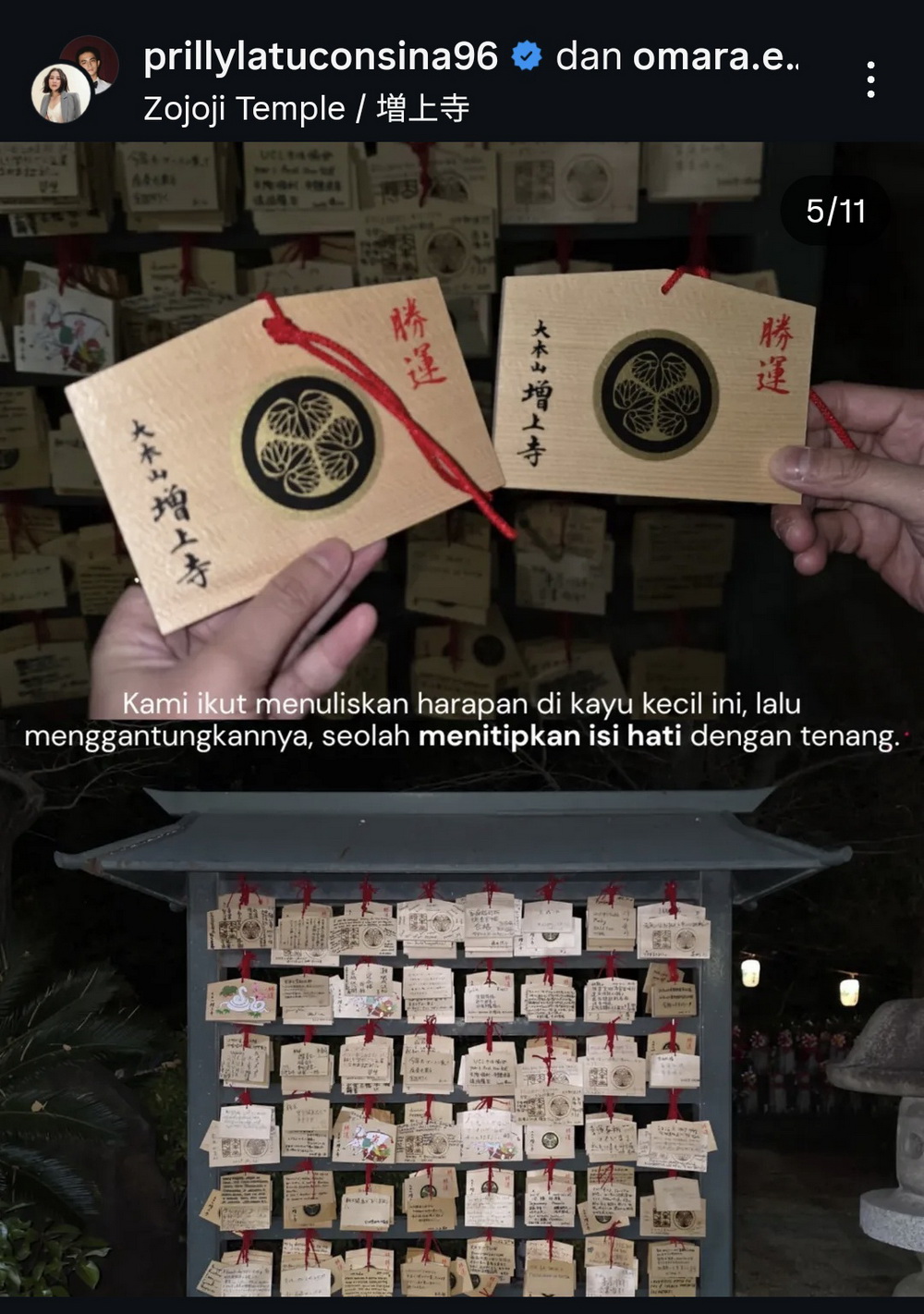 Keseruan Prilly Latuconsina Omara Esteghlal Tahun Baruan di Jepang