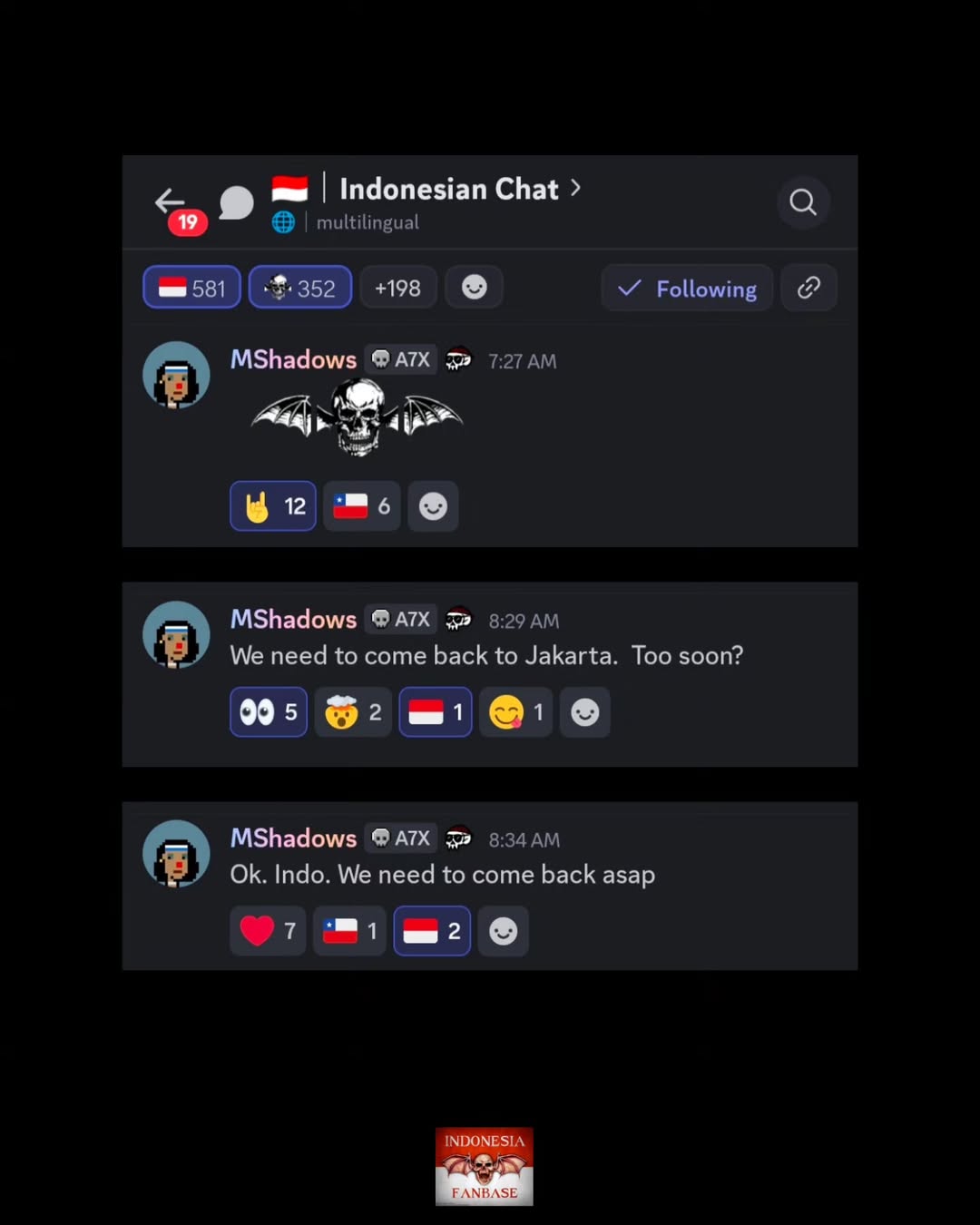 Ravel Entertainment Beri Kode Bawa Avenged Sevenfold Kembali ke Jakarta