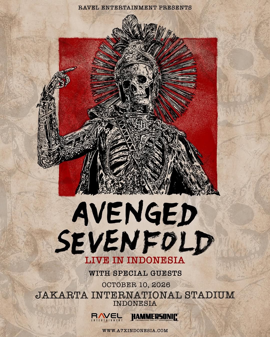 Avenged Sevenfold Resmi Kembali Konser di Jakarta