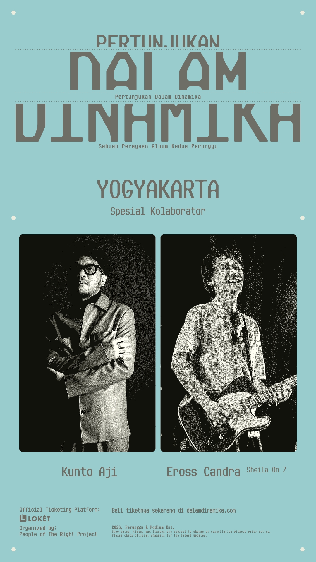 Perunggu Gelar Tur Pertunjukan Dalam Dinamika, Gandeng Eross Candra dan Kunto Aji