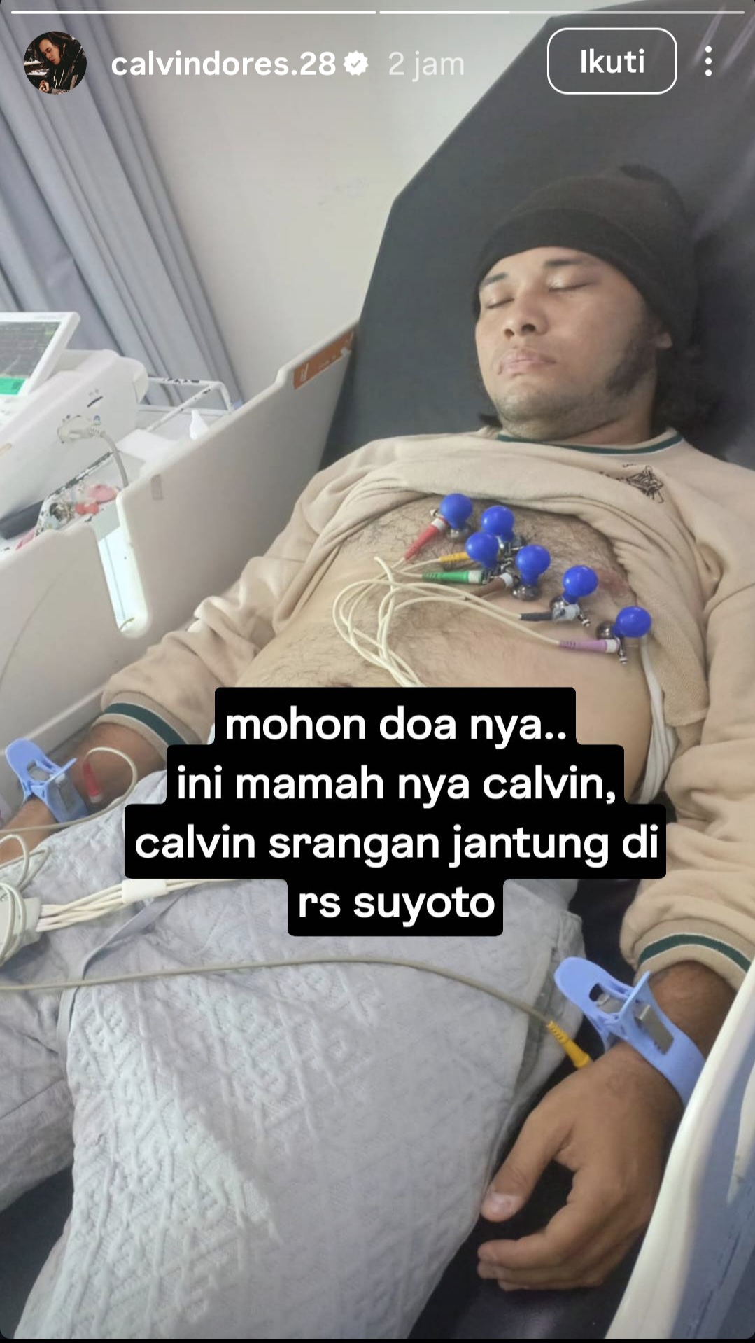 Musisi Calvin Dores Kena Serangan Jantung Usai Viral Niat Jual Mata