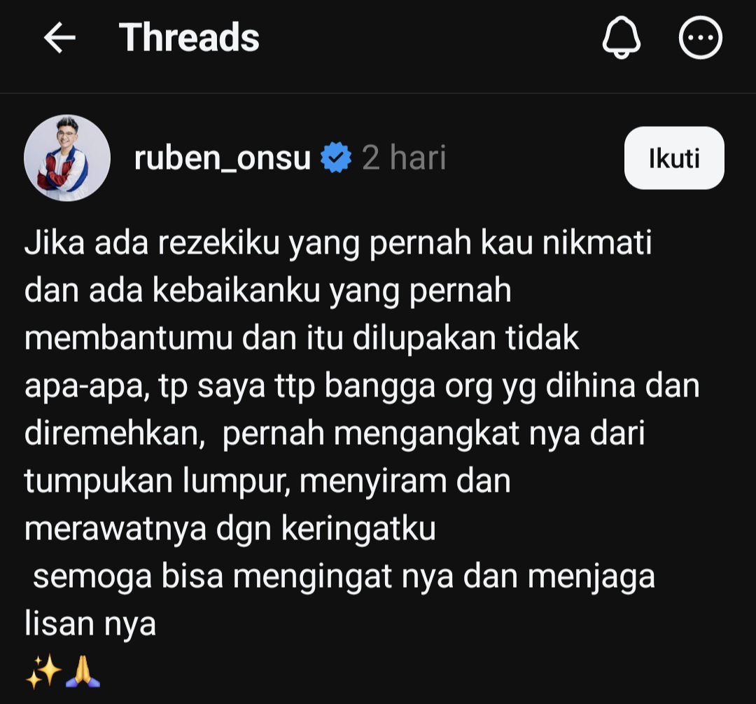 Disindir Sarwendah Soal Nafkah Rp200 Juta, Ruben Onsu Membalas: Pernah Kuangkat dari Tumpukan Lumpur