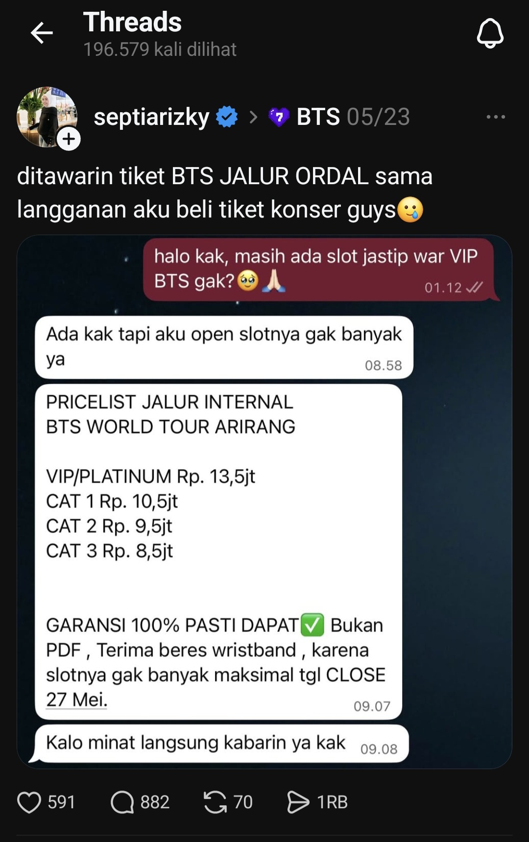 Kacau! Baru Sold Out, Tiket Konser BTS Jakarta 2026 Dijual Lagi 3 Kali Lipat