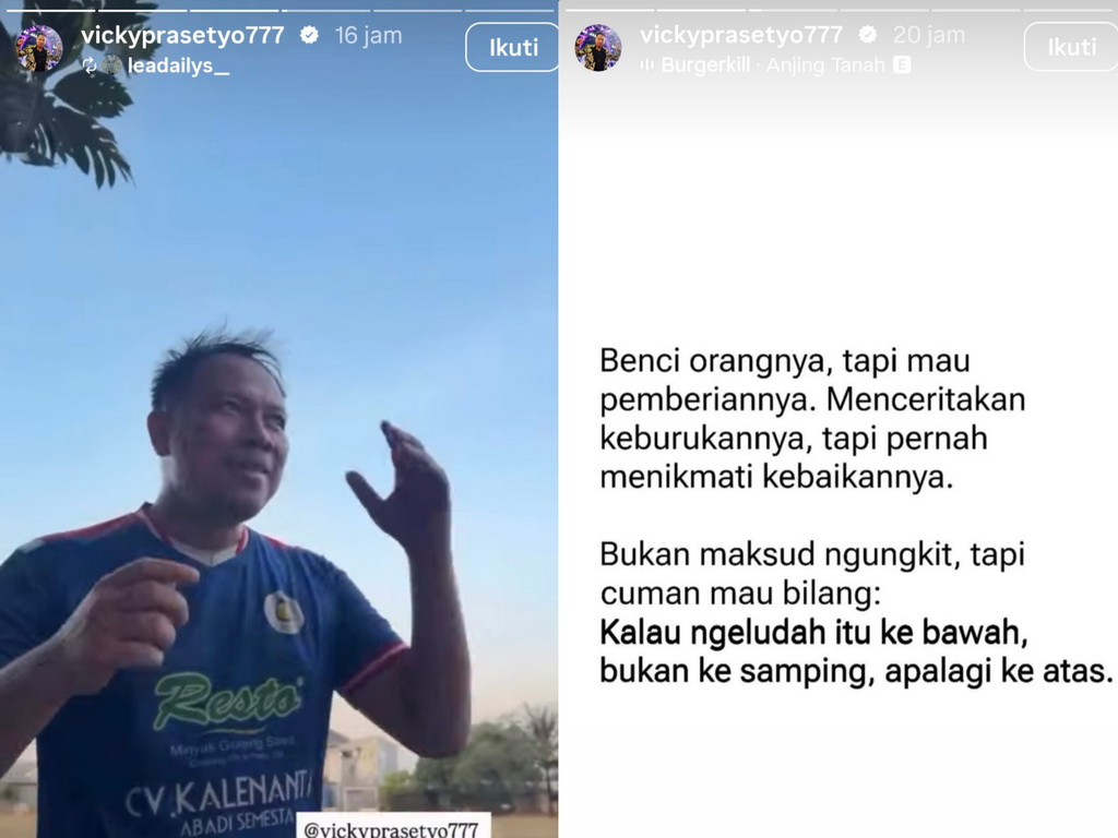 Istri Melahirkan, Vicky Prasetyo Justru Asyik Main Bola dan Unggah Kalimat Sindiran