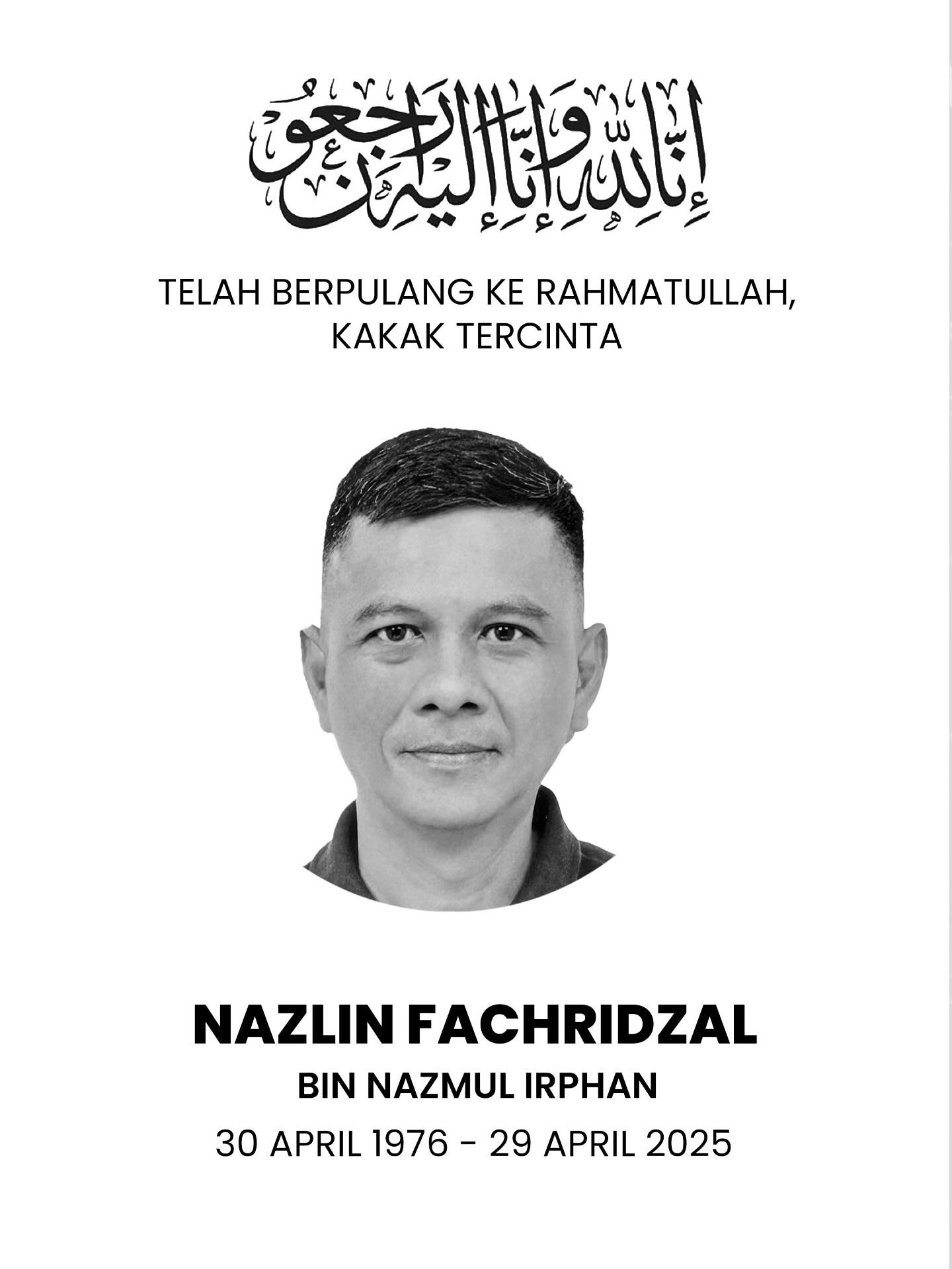 Ariel Noah Umumkan Kabar Duka