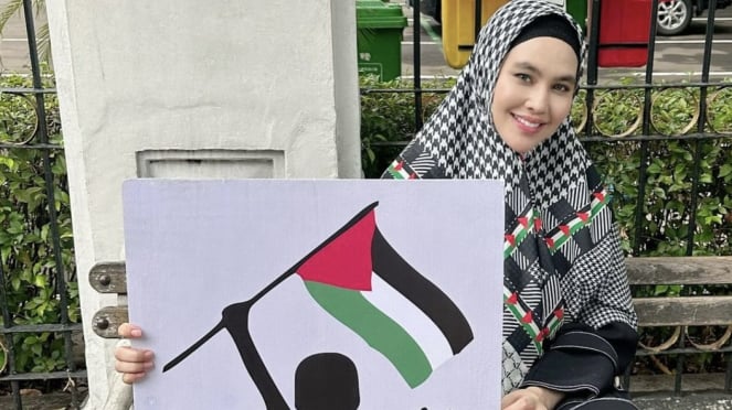 12 Artis Ikut Aksi Bela Palestina di Monas