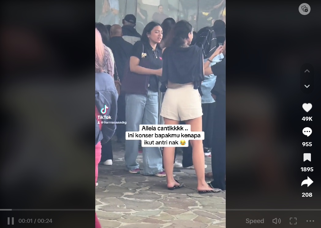 Alleia Putri Ariel Ikut Antre Tiket Konser NOAH, Warganet: Ini Konser Bapakmu, Nak