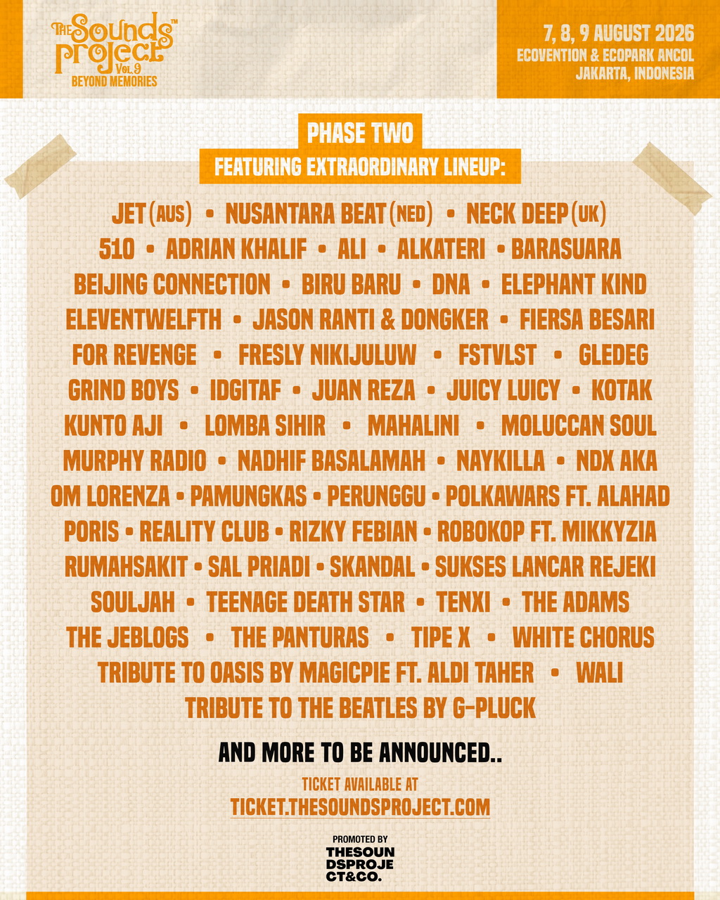 Neck Deep dan JET Bakal Tampil di The Sounds Project 2026