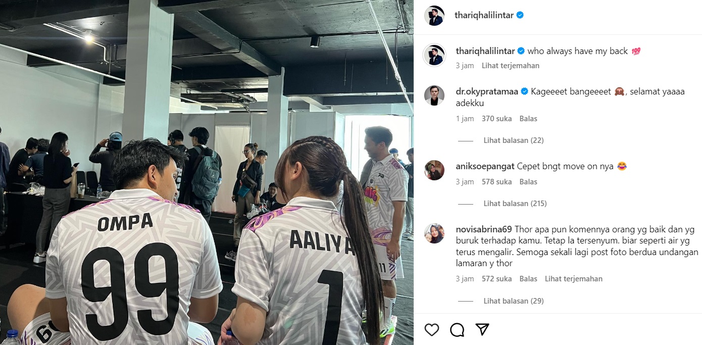 Unggah Foto Berdua, Thariq Halilintar dan Aaliyah Massaid Akhirnya <i>Go Public</i>