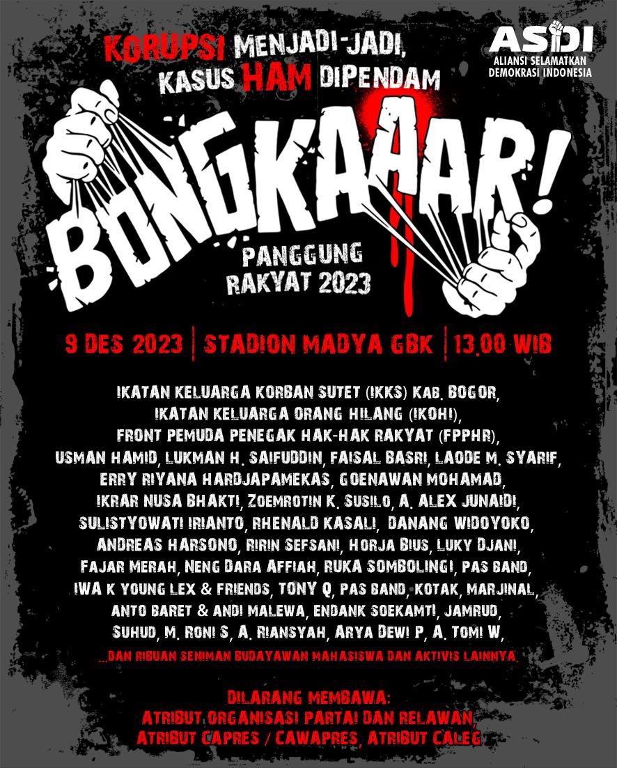 Iwa K dan Young Lex Meriahkan Konser Panggung Rakyat Bongkar