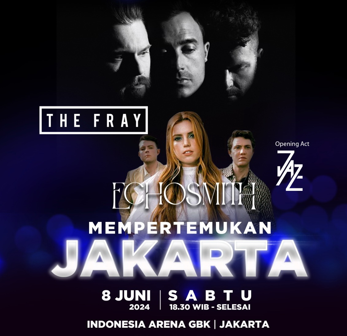 Band Amerika The Fray dan Echosmith Gelar Konser di Jakarta