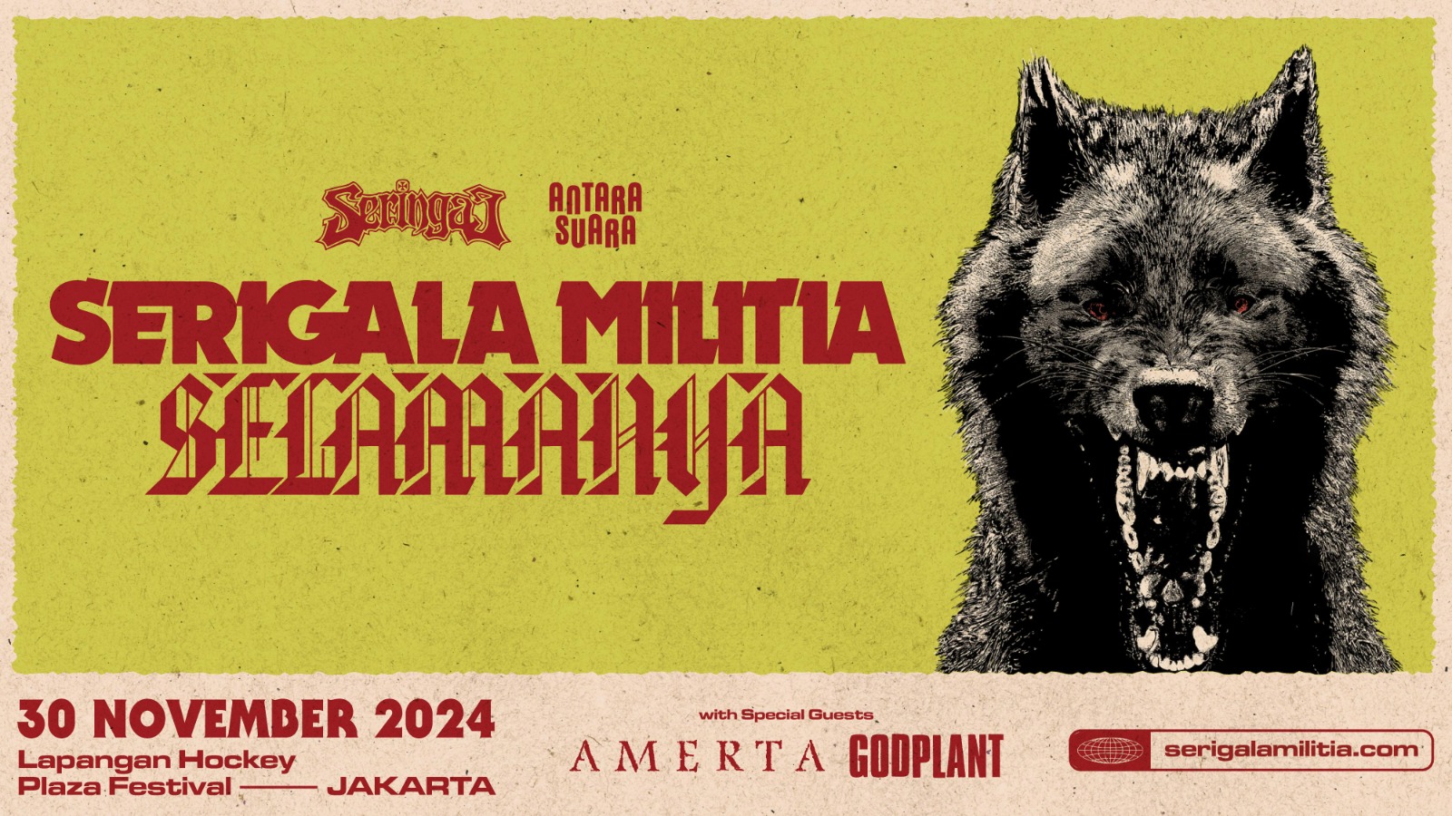 Seringai Bakal Gelar Konser Tunggal Serigala Militia Selamanya
