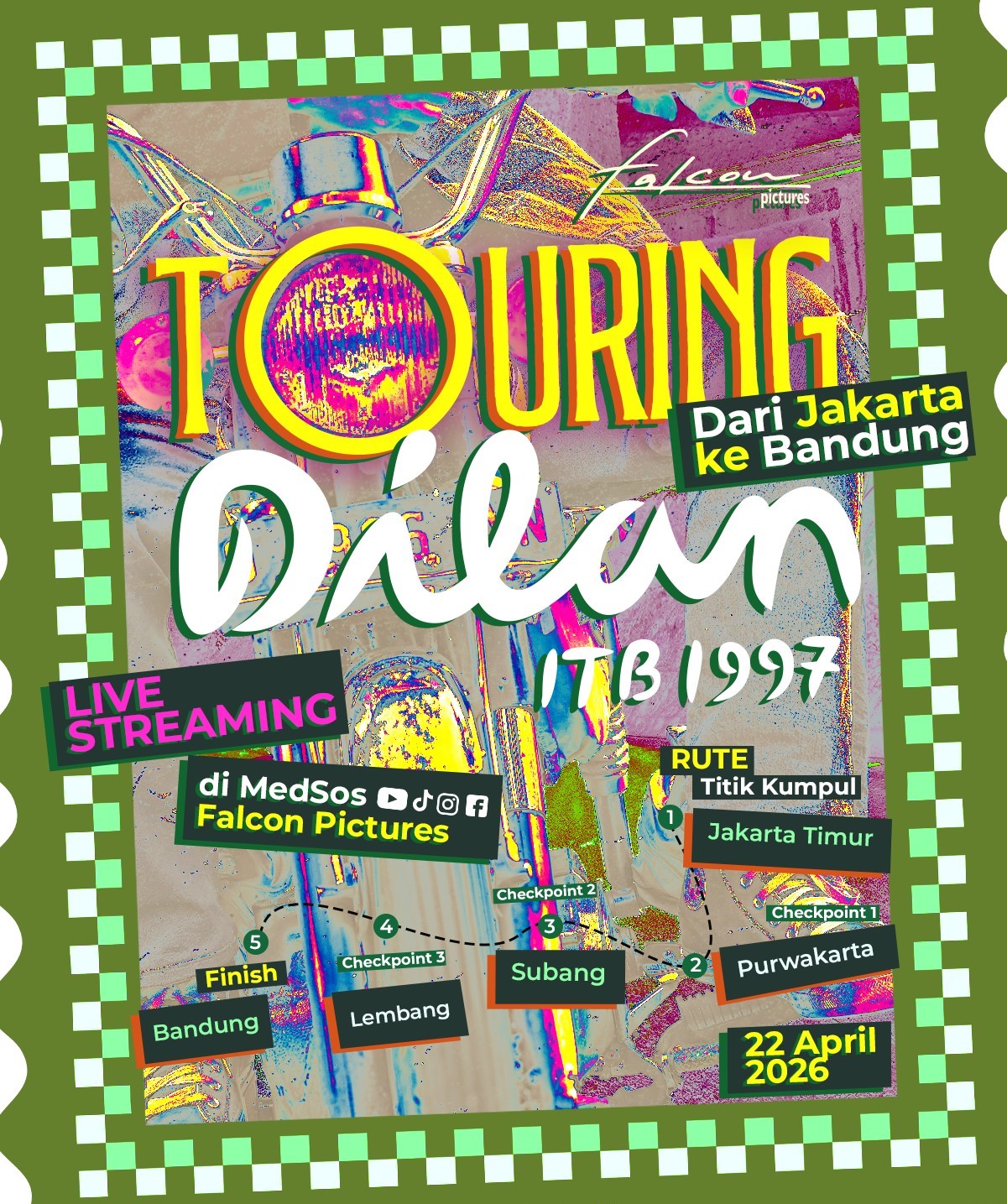 Ariel dan Niken Anjani Touring Jakarta-Bandung Sebelum Film Dilan ITB 1997 Tayang