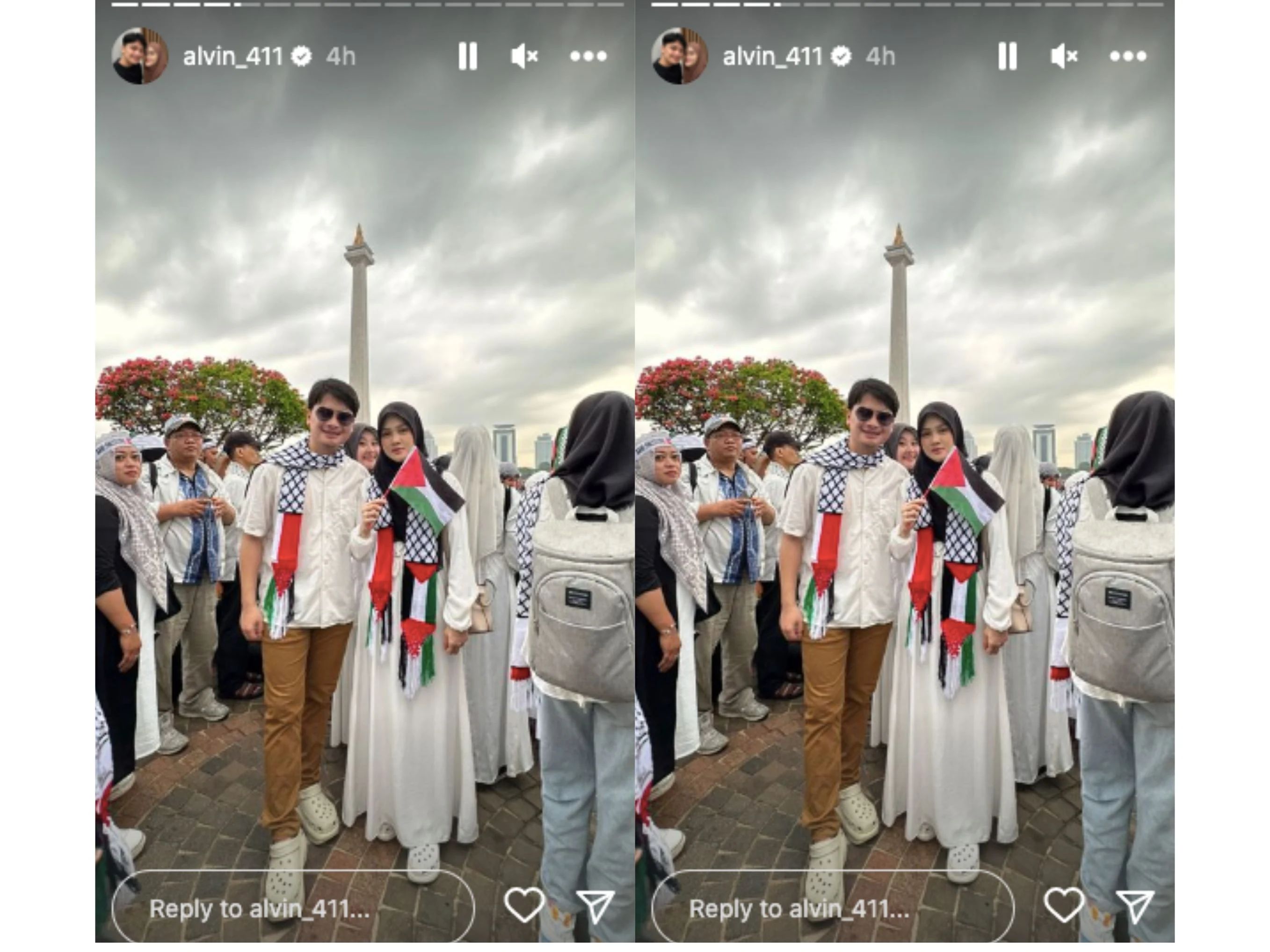12 Artis Ikut Aksi Bela Palestina di Monas