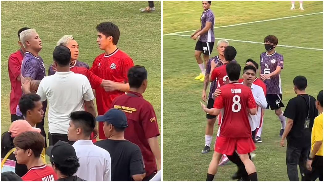 El Rumi Ribut dengan Syamsir Alam di Lapangan, Berakhir dengan Bertukar Jersey