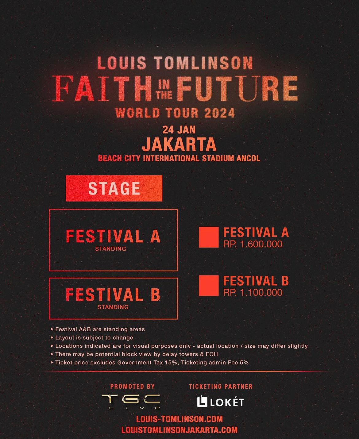 Louis Tomlinson Gelar Konser di Jakarta 24 Januari, Segini Harga Tiketnya