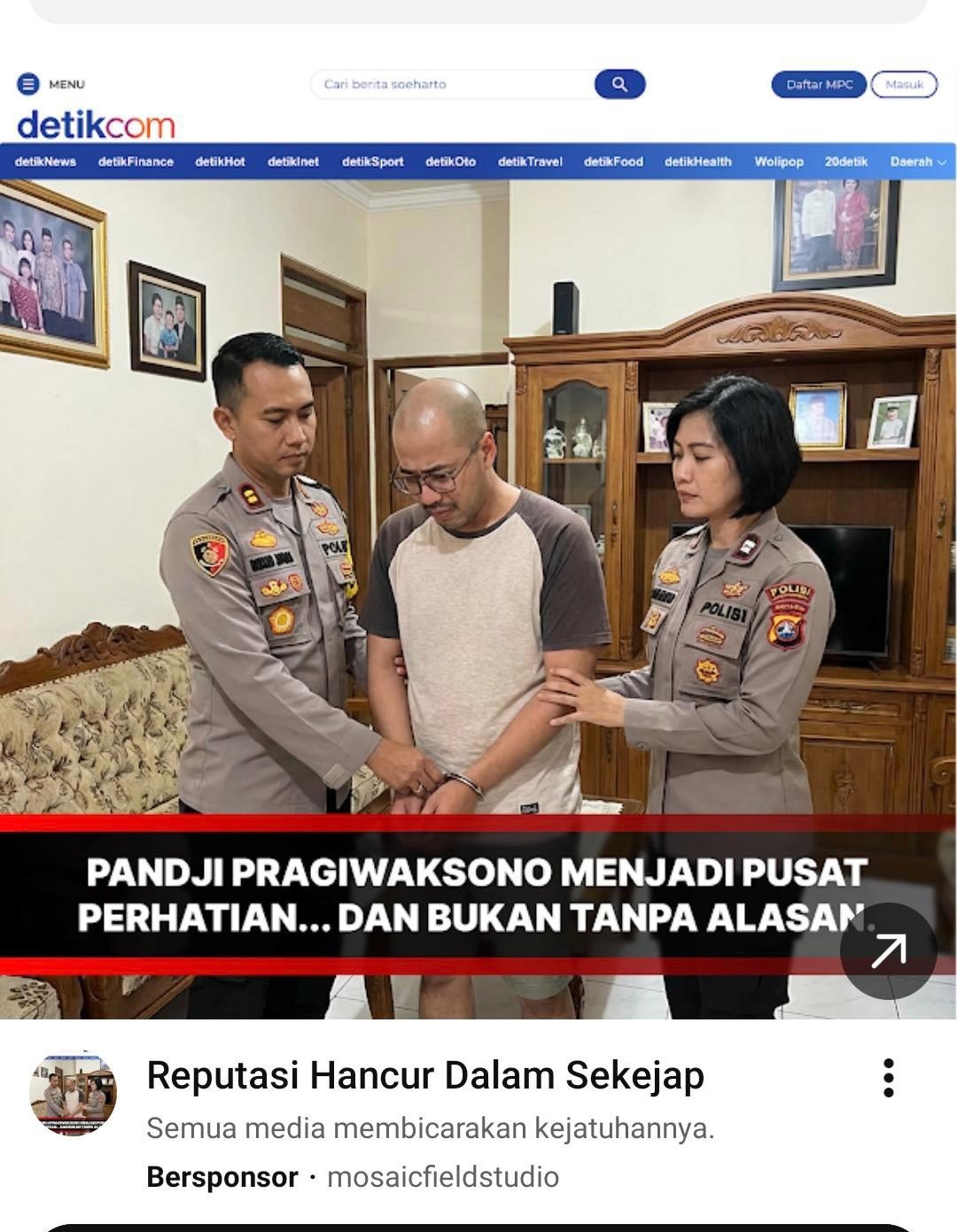 Benarkah Pandji Pragiwaksono Dibuat Babak Belur dan Ditangkap Polisi?